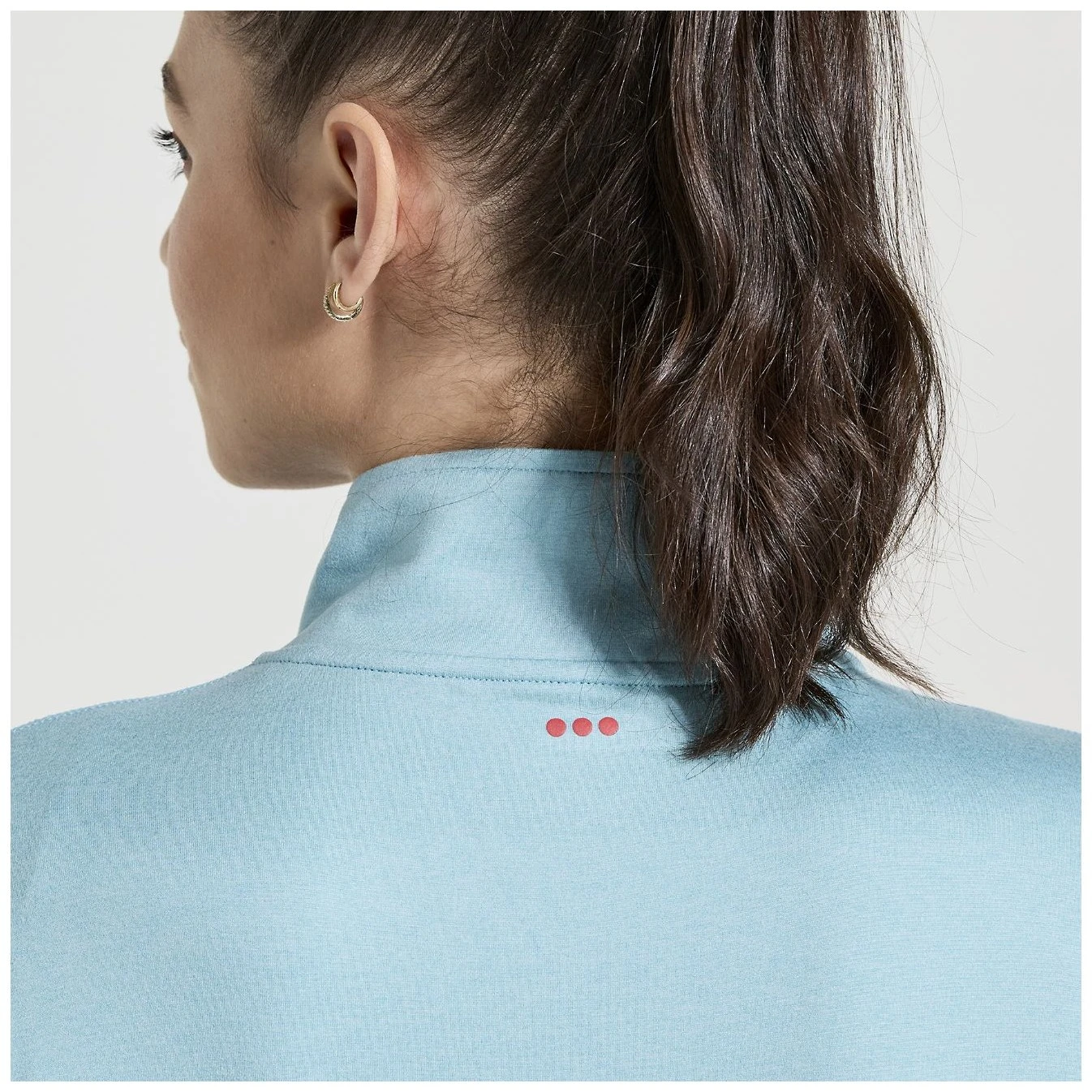 Saucony Sunday 1/4 Zip Women's Shirt - Rainfall Heather 6 Saucony Sunday 1/4 Zip Women's Shirt - Rainfall Heather - Afbeelding 4