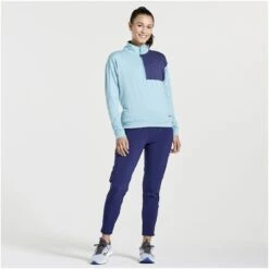 Saucony Sunday 1/4 Zip Women's Shirt - Rainfall Heather 11 Saucony Sunday 1/4 Zip Women's Shirt - Rainfall Heather -Saucony saucony sunday 1 4 zip women rainfall heather5 1317665