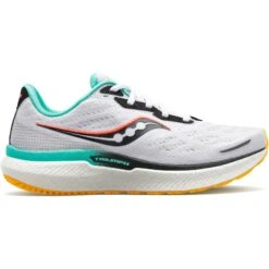 Saucony Triumph 19 Women's Running Shoes - White/black/vizi