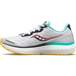 Saucony Triumph 19 Women's Running Shoes - White/black/vizi -Saucony saucony triumph 19 womens running shoes white vizi 5 1280634