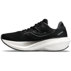 Saucony Triumph 20 Men Road Shoe - Black/white -Saucony saucony triumph 20 men road shoe black white 4 1228674 1