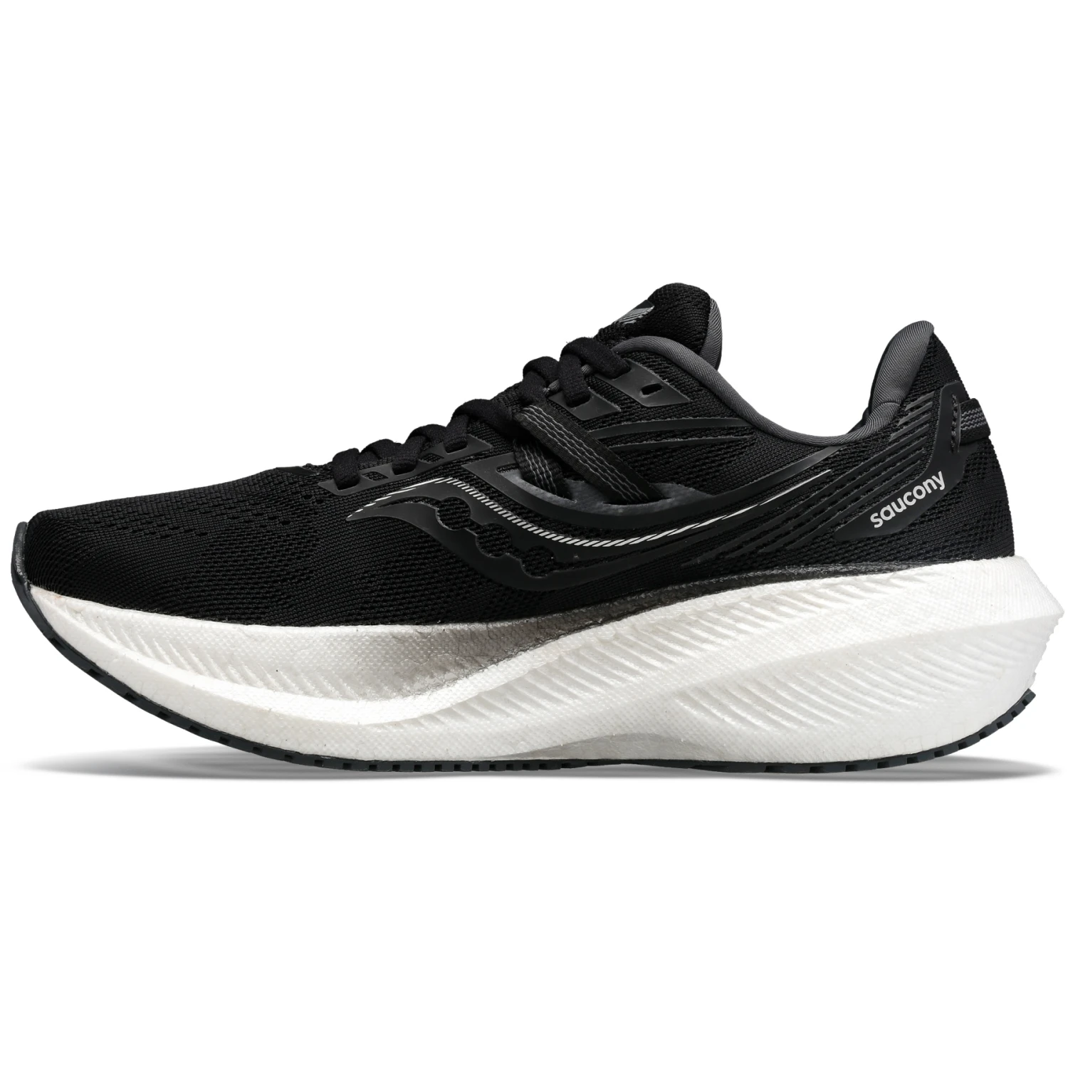 Saucony Triumph 20 Women Road Shoe - Black/white 5 Saucony Triumph 20 Women Road Shoe - Black/white - Afbeelding 3
