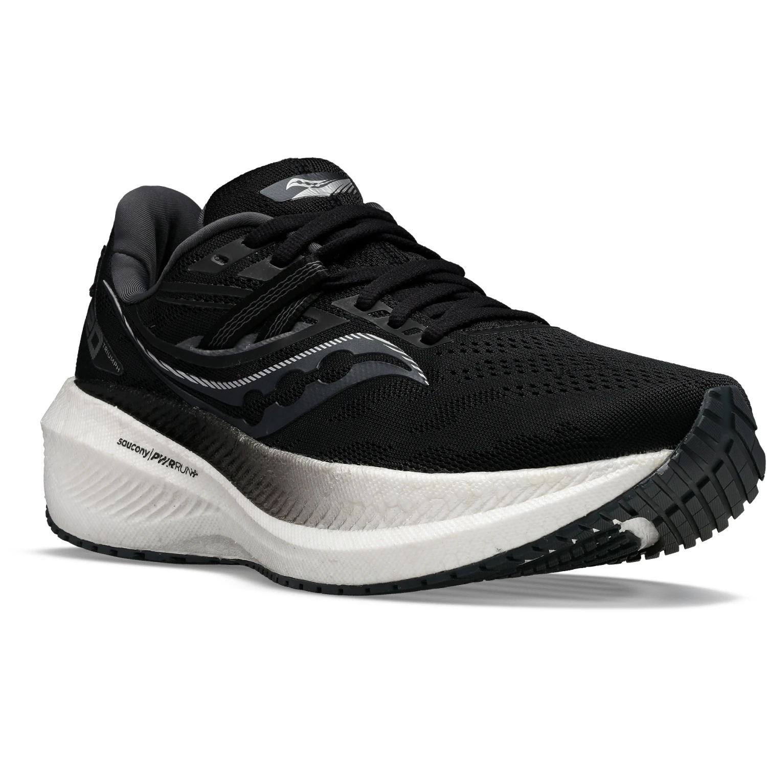 Saucony Triumph 20 Women Road Shoe - Black/white 3 Saucony Triumph 20 Women Road Shoe - Black/white