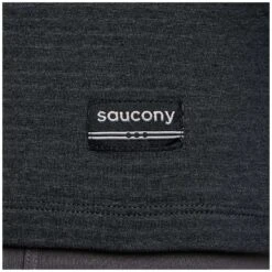 Saucony Triumph 3D 1/2 Zip Shirt Met Lange Mouwen - Zwart Heather -Saucony saucony triumph 3d 1 2 zip long sleeve shirt black heather 9 1551924